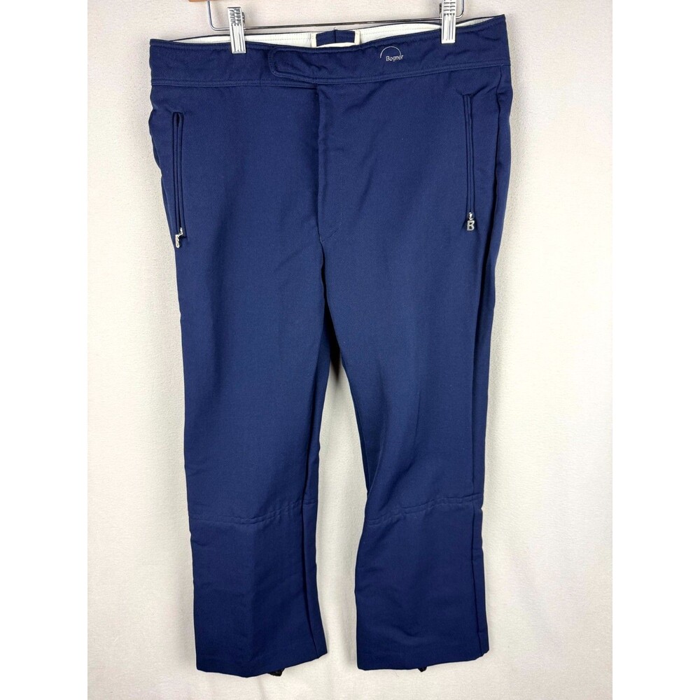 Vtg 80s Bogner Ski Pants Mens 38*x28 Blue Waterproof Snowboarding Ski